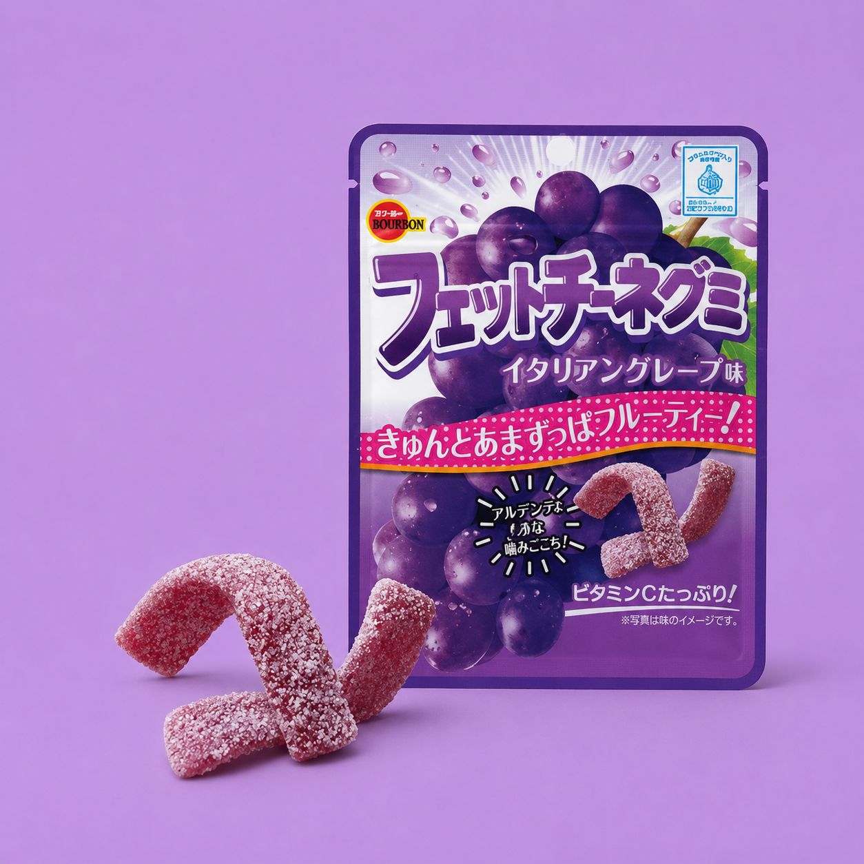 Bourbon Fettuccine Gummy Italian Grape