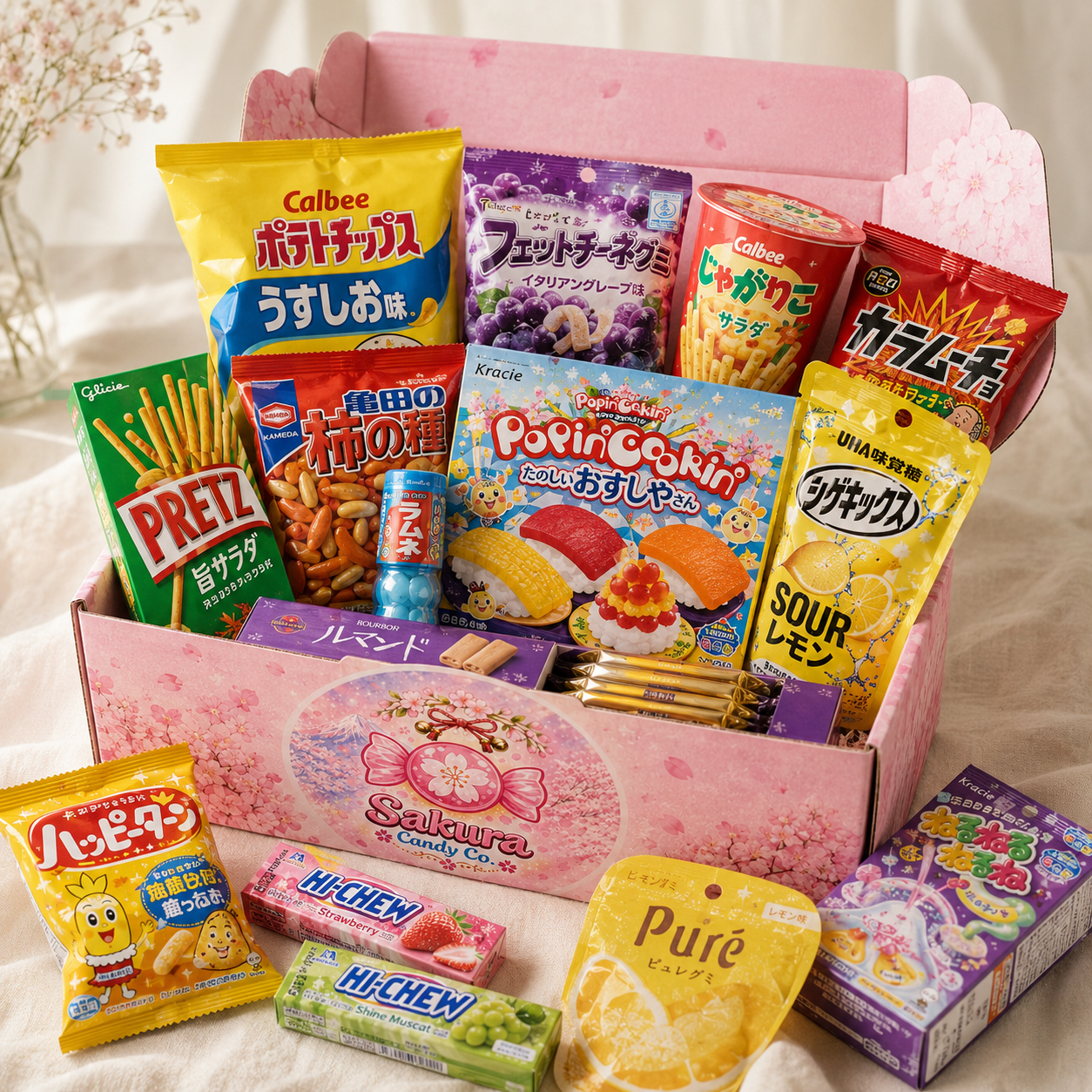 Sakura Candy Box — Japanese Snack Assortment from Japan